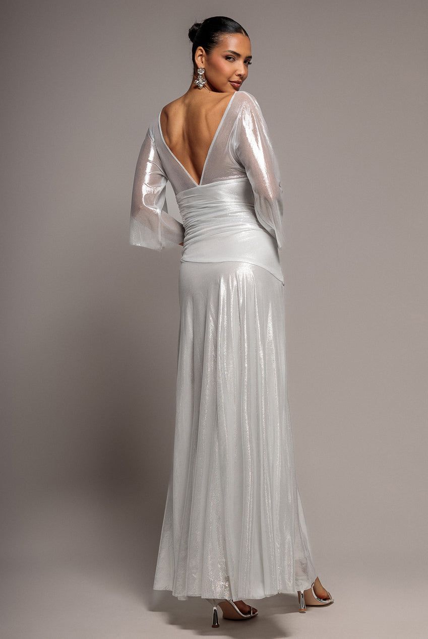 Goddiva Gravity Defying Naked Maxi Dress