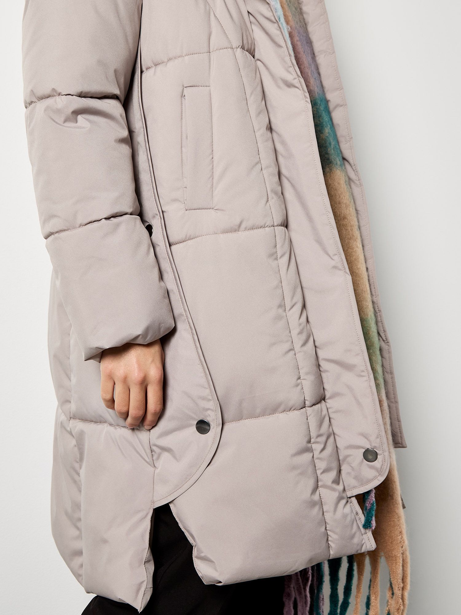 Apricot Longline Padded Puffer Coat