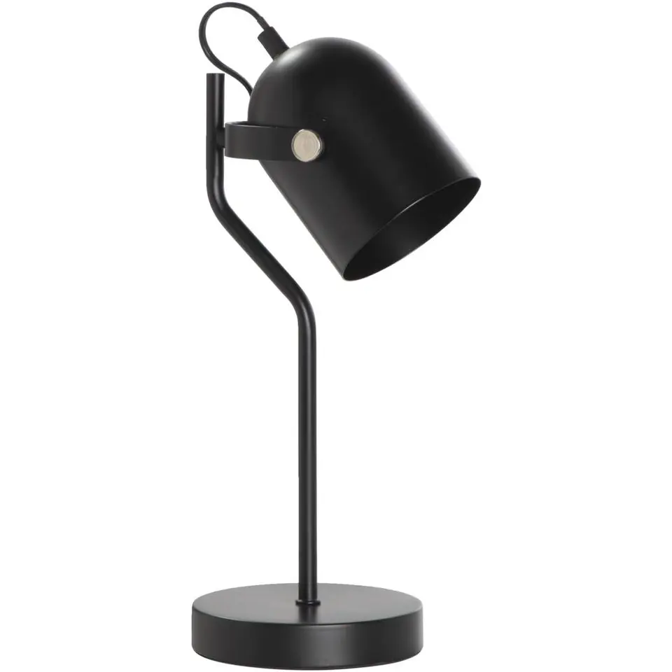 Bureaulamp Senn - zwart metaal - 39x&Oslash;17,5 cm