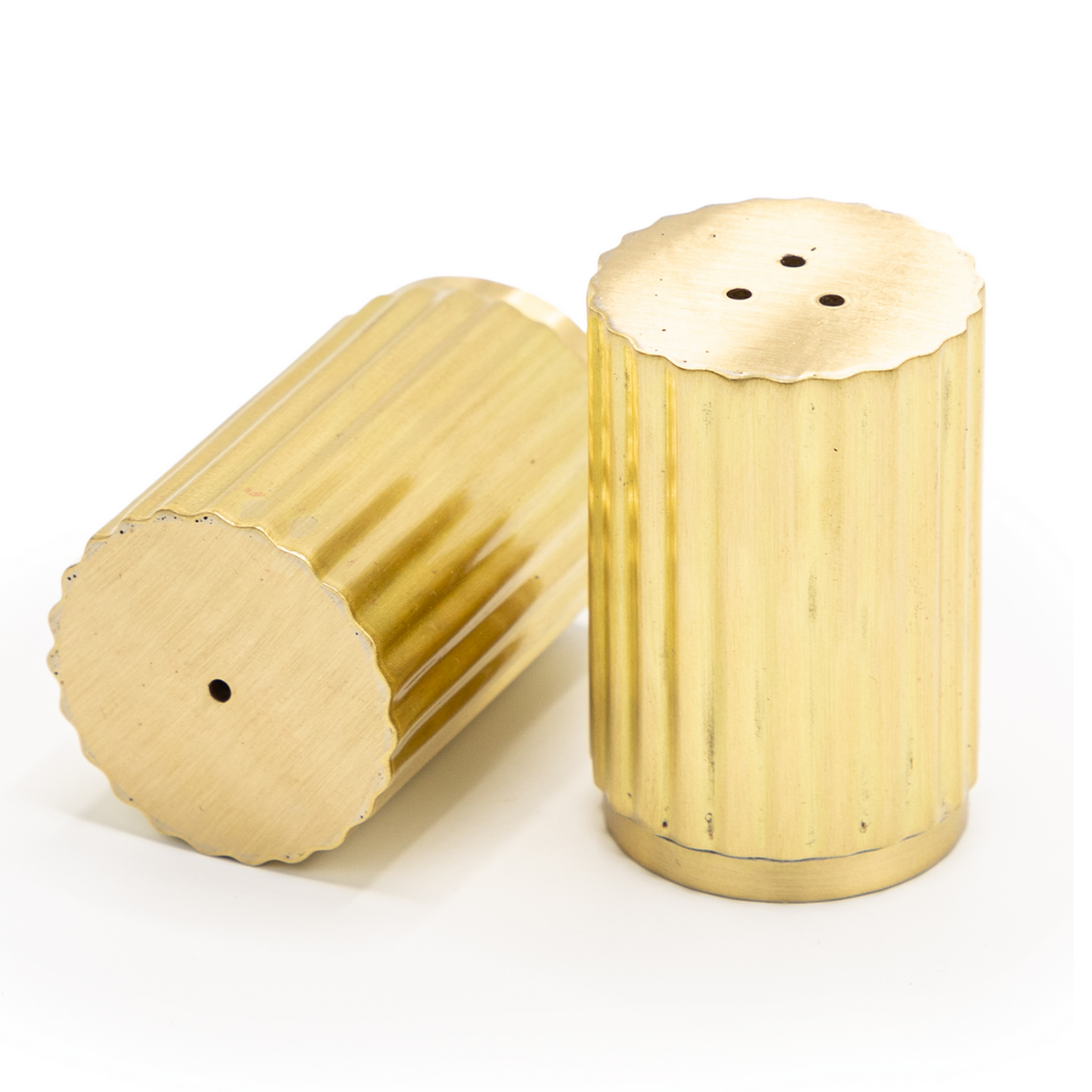 Brût Homeware peper en zout set - messing