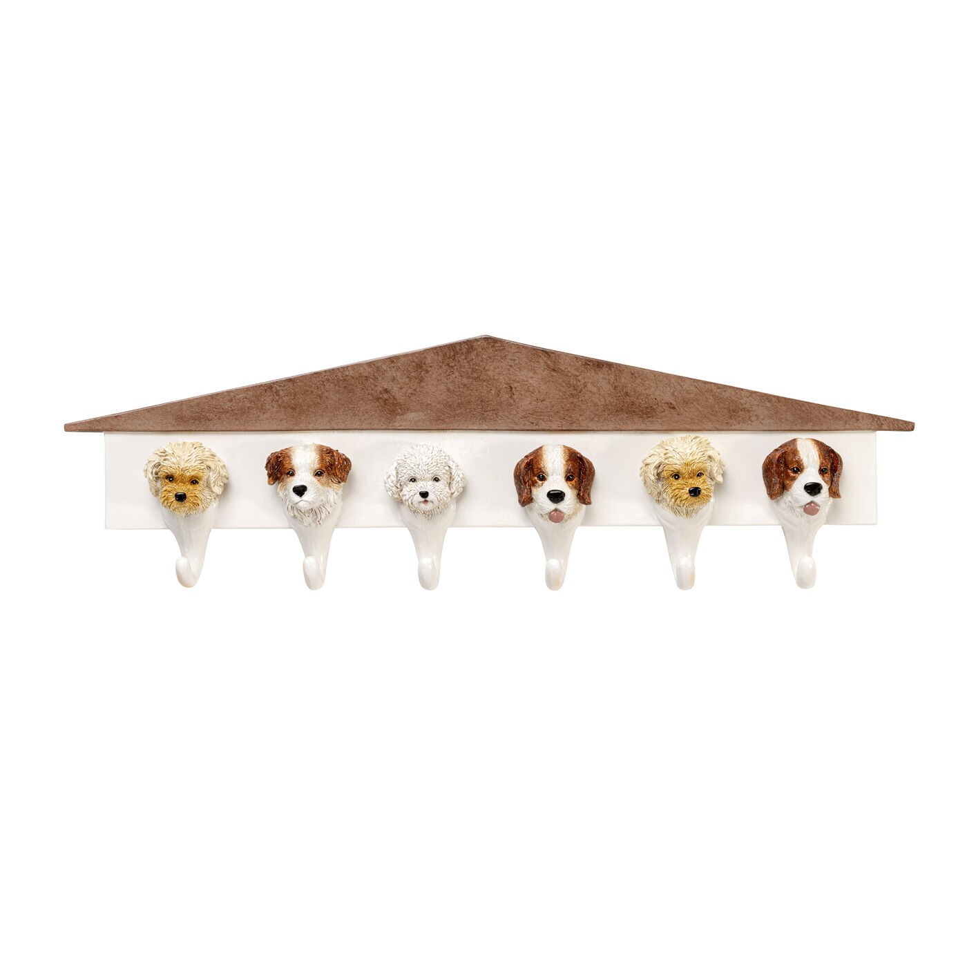 Kare Design Wand Kapstok honden wit 65cm