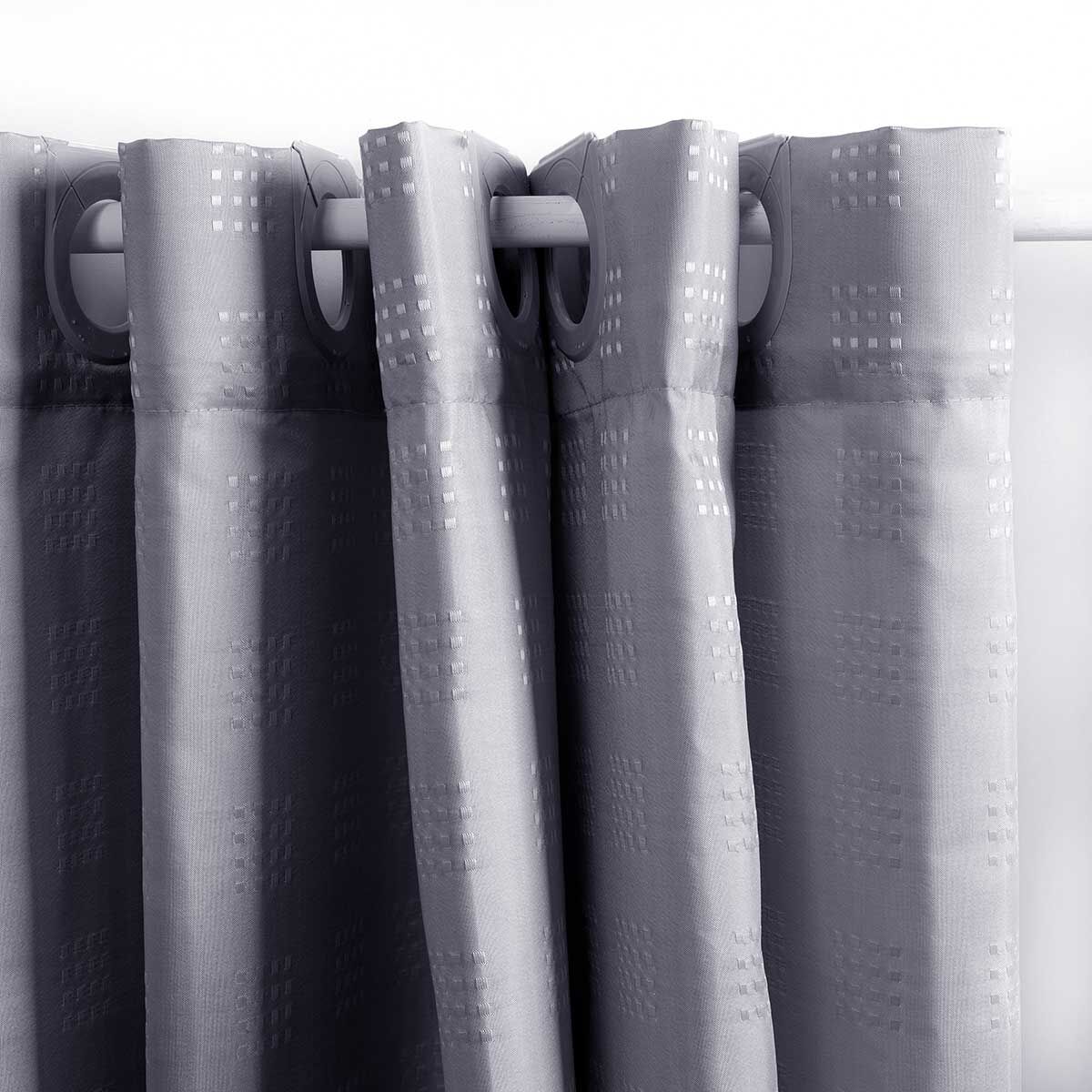 Cortina De Banho Cinza 180x200cm