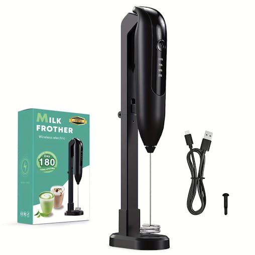 NNETM Electric Milk Handheld Coffee Mixer Wand