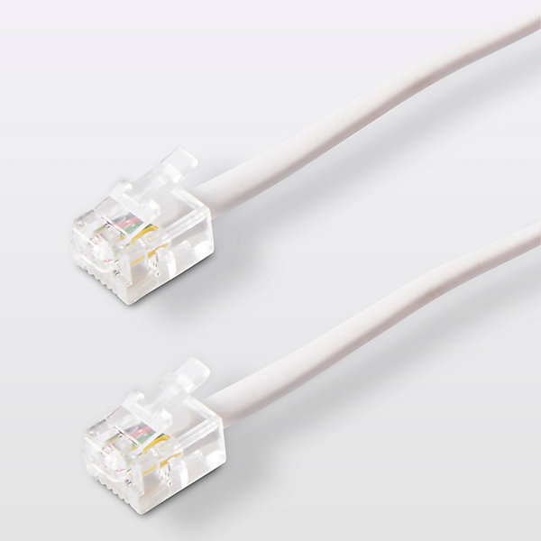 Câble RJ11 Mâle / Mâle blanc Blyss, 10 m