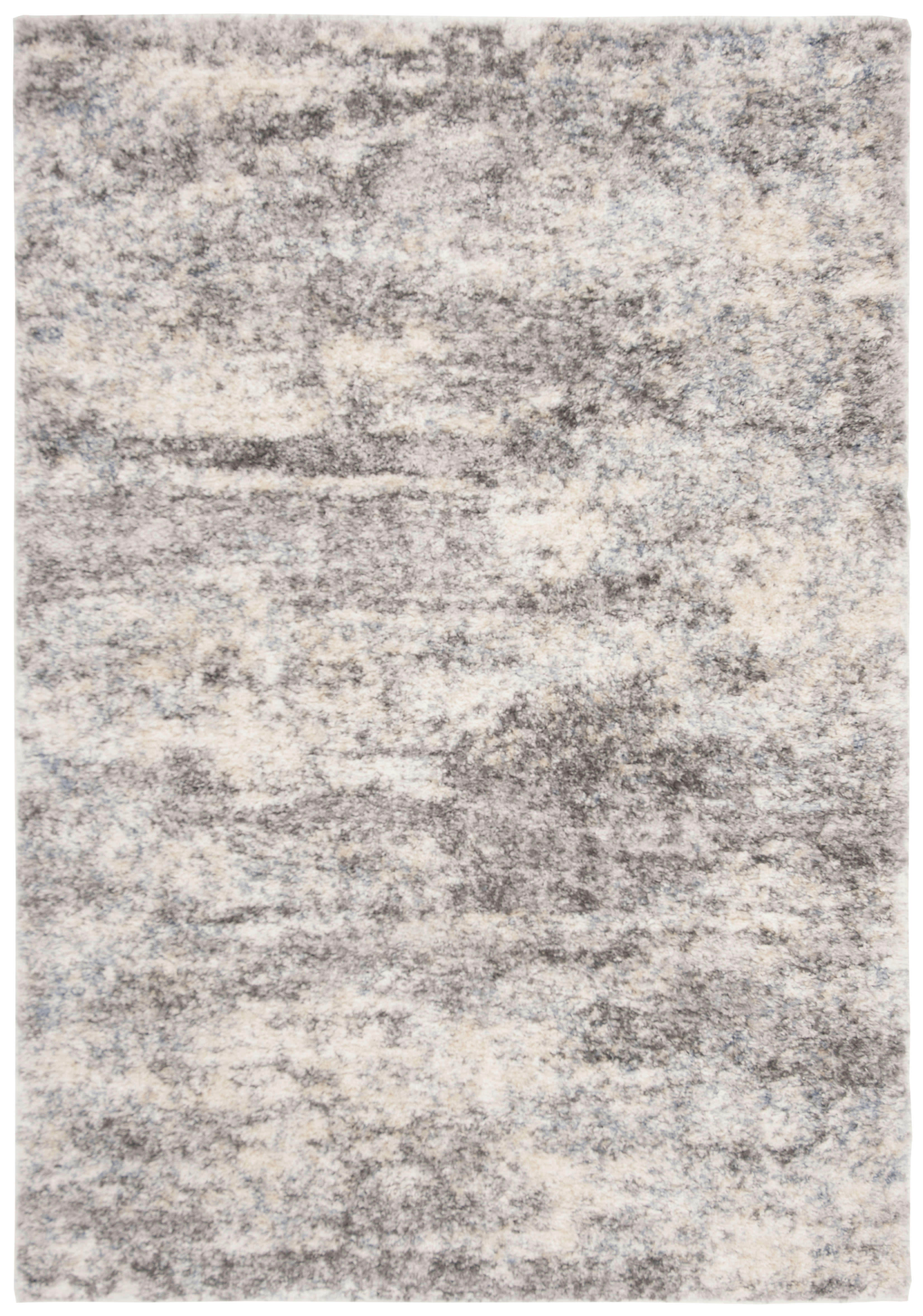 BERBER SHAG - Tapis de salon interieur en gris & crème, 183 x 274 cm