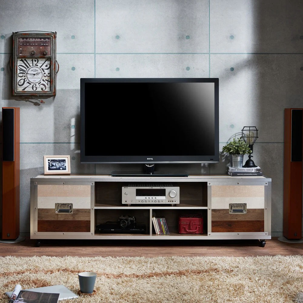 Yed Urban 70-inch Metal Multi-functional Storage TV Console by Furniture of America