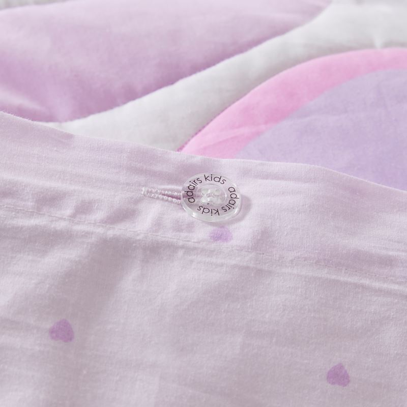 I Heart You Lilac Quilt Cover Set
