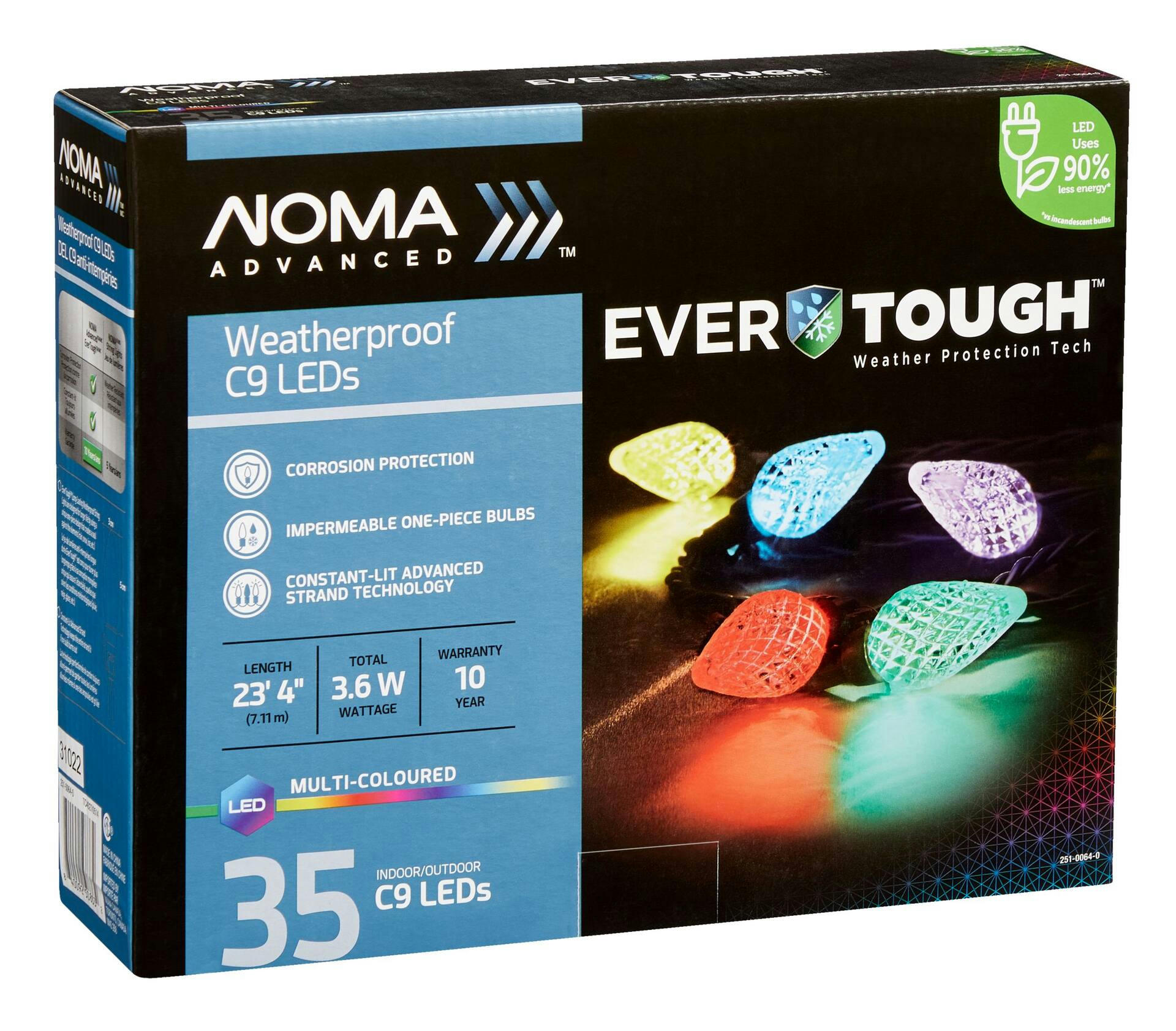 NOMA Advanced EverTough 35 C9 LED Lights, Multicoloured