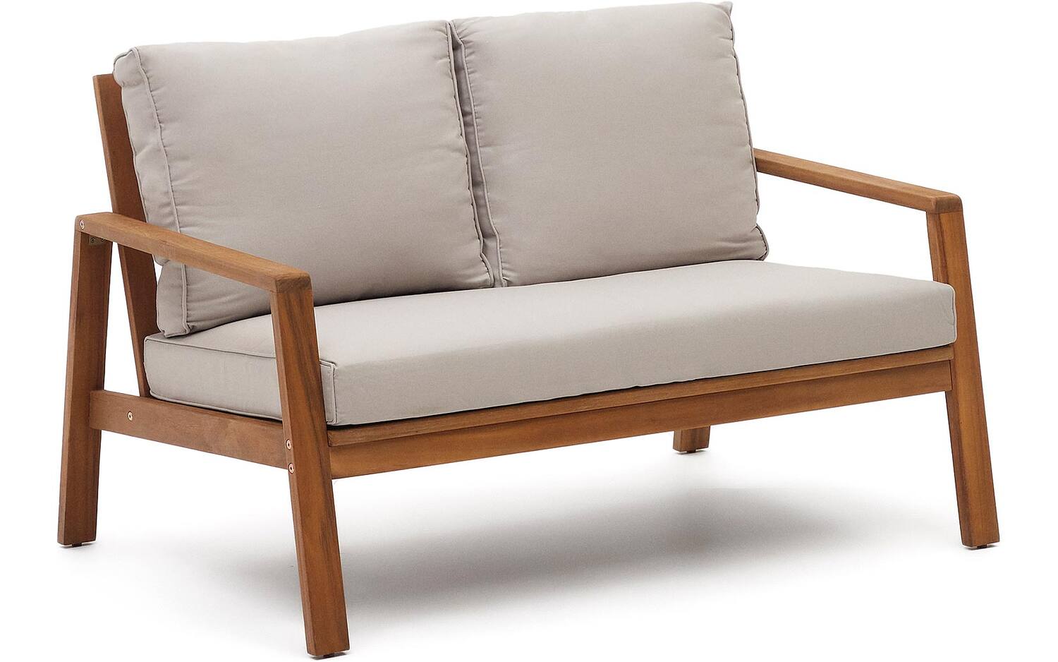 Kave Home - Set Frares van 2-zitsbank, 2 fauteuils en salontafel