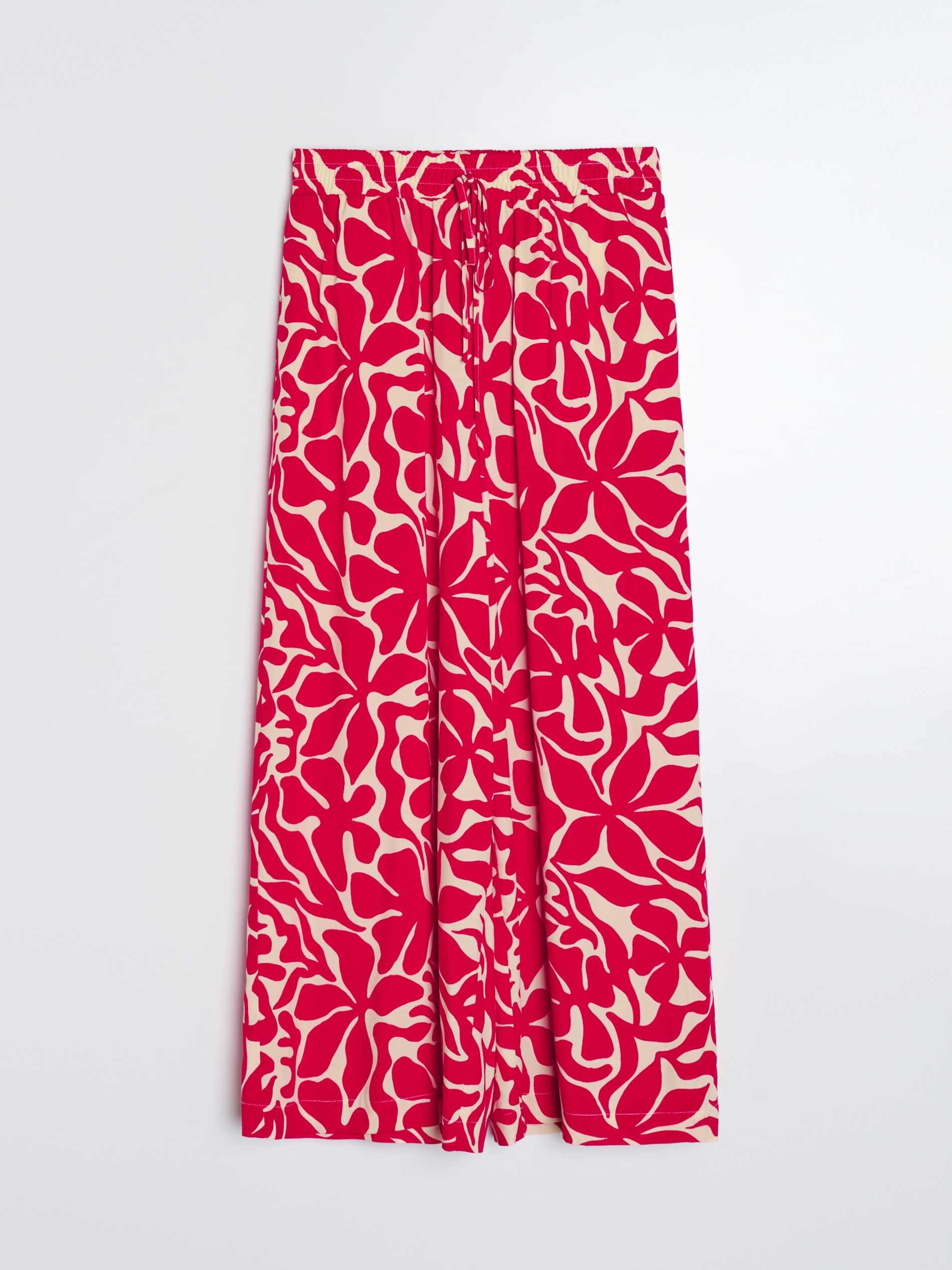 Wiskozowe spodnie culotte