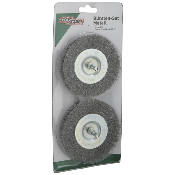 Bürstenset, Metall, silberfarben, Ø 100 mm mm