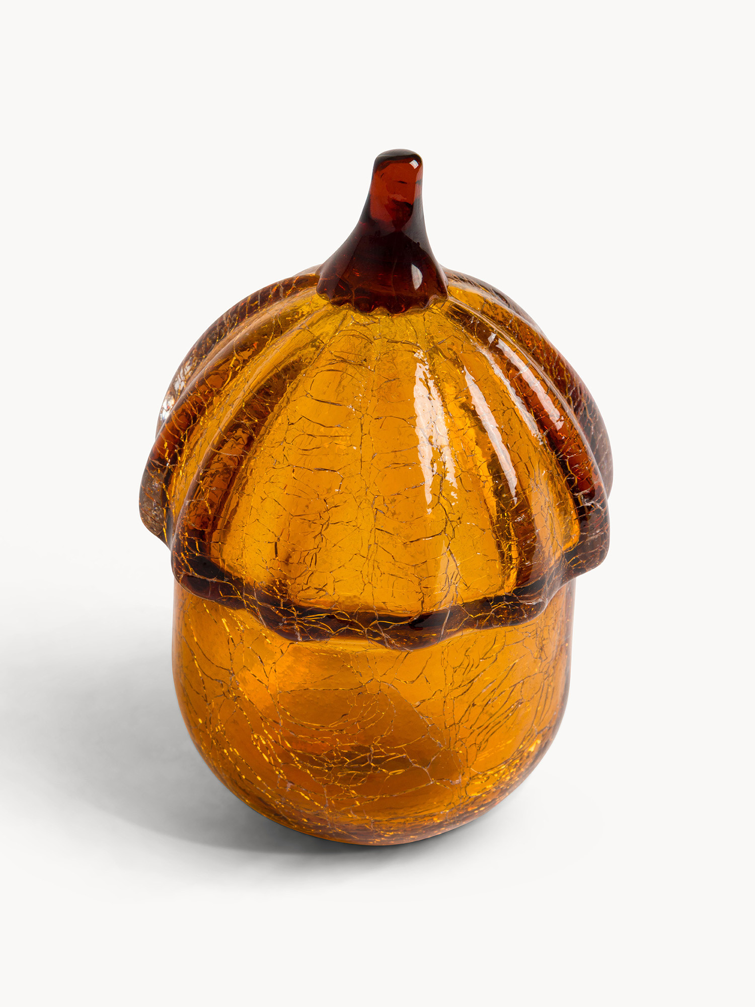 Ghianda in vetro colorato