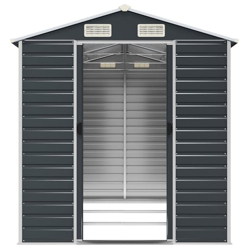 NNEVL Garden Shed Anthracite 191x300x198 cm Galvanised Steel