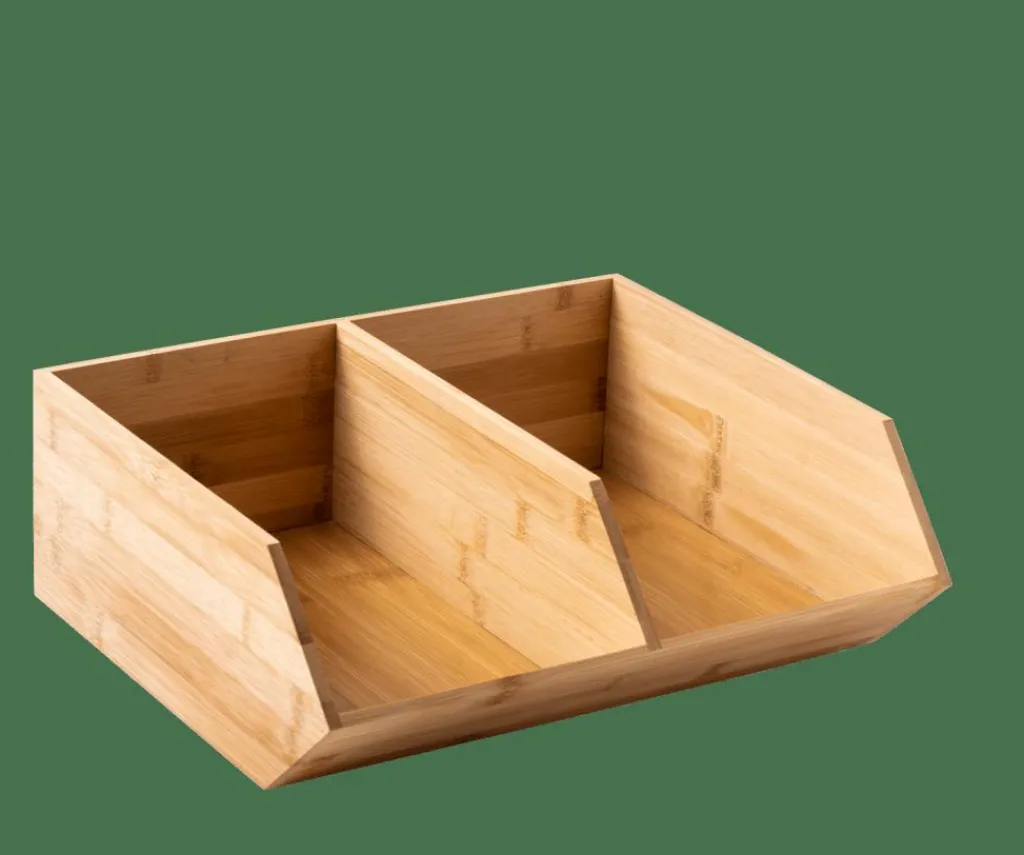 Boîtes Métalliques|Boîtes De Conservation^CASA BAMBOO Organisateur Empilable Naturel