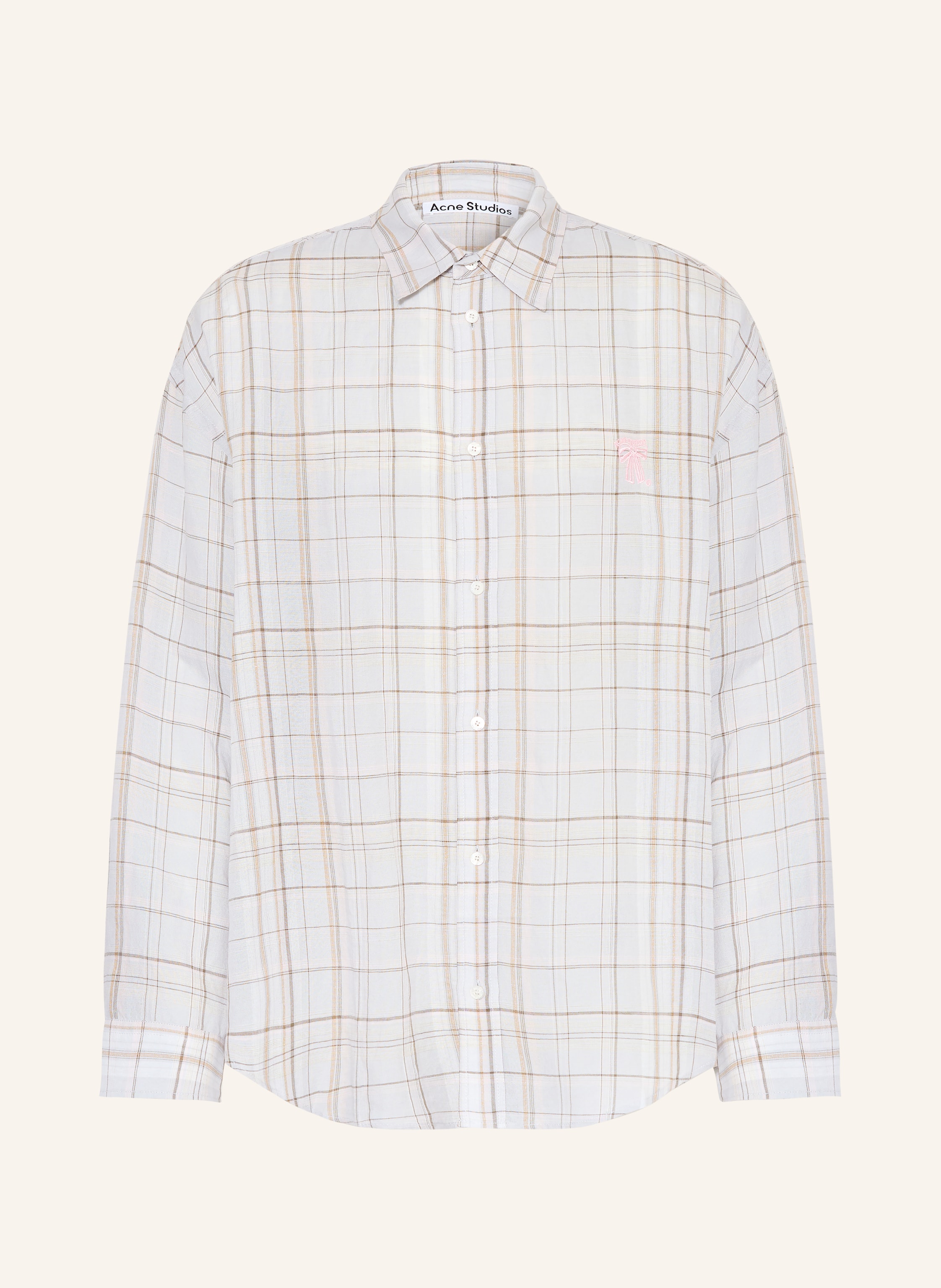 Acne Studios Hemd Comfort Fit mit Glitzergarn