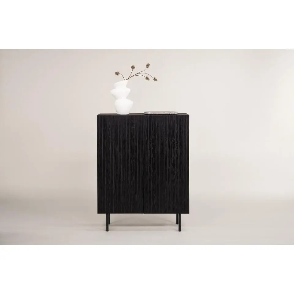 Svea - Taro opbergkast - 80 x 103 cm - zwart