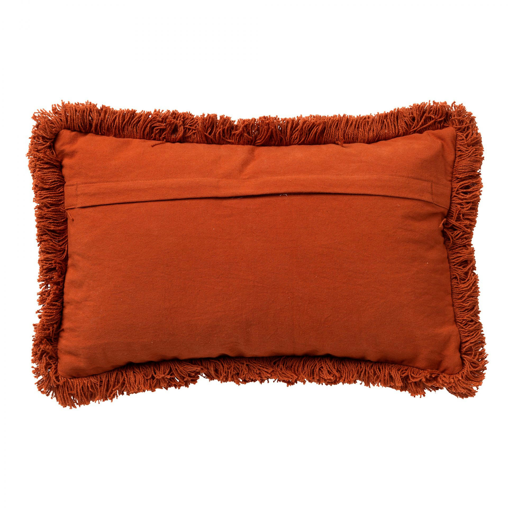 - Coussin - orange en coton 30x50 cm avec imprimé animalier