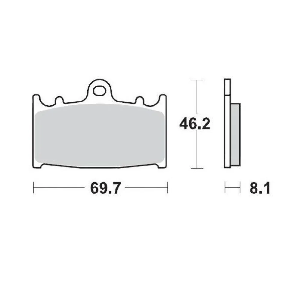 Moto-master Beta 099912 sintered brake pads