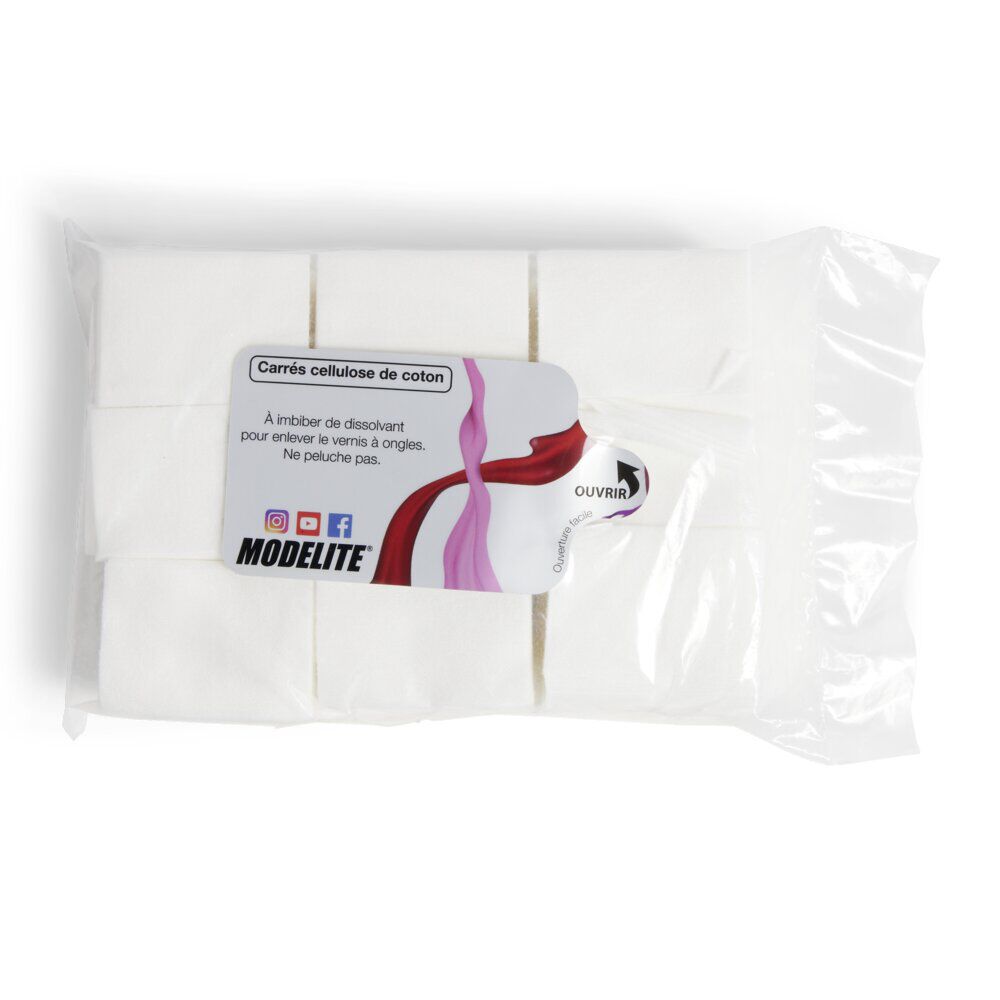 Carré cellulose de coton 4x5,6cm