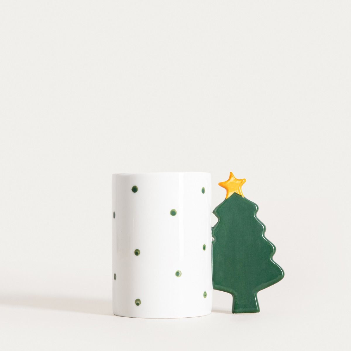 Kubek IMENI z uchem w kształcie choinki 0,35 l