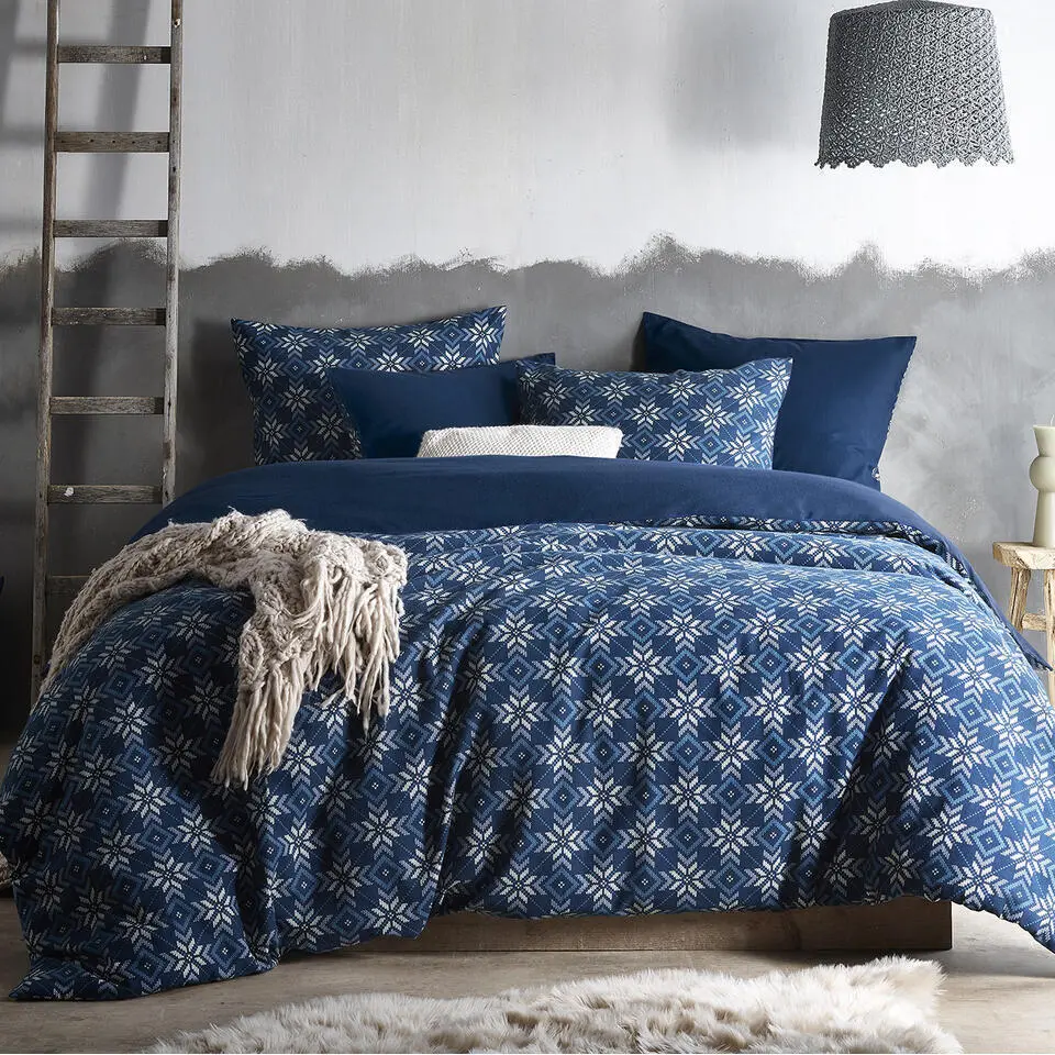 De Witte Lietaer Dekbedovertrek Anzor - 140 x 200/220 cm - Katoen Flanel