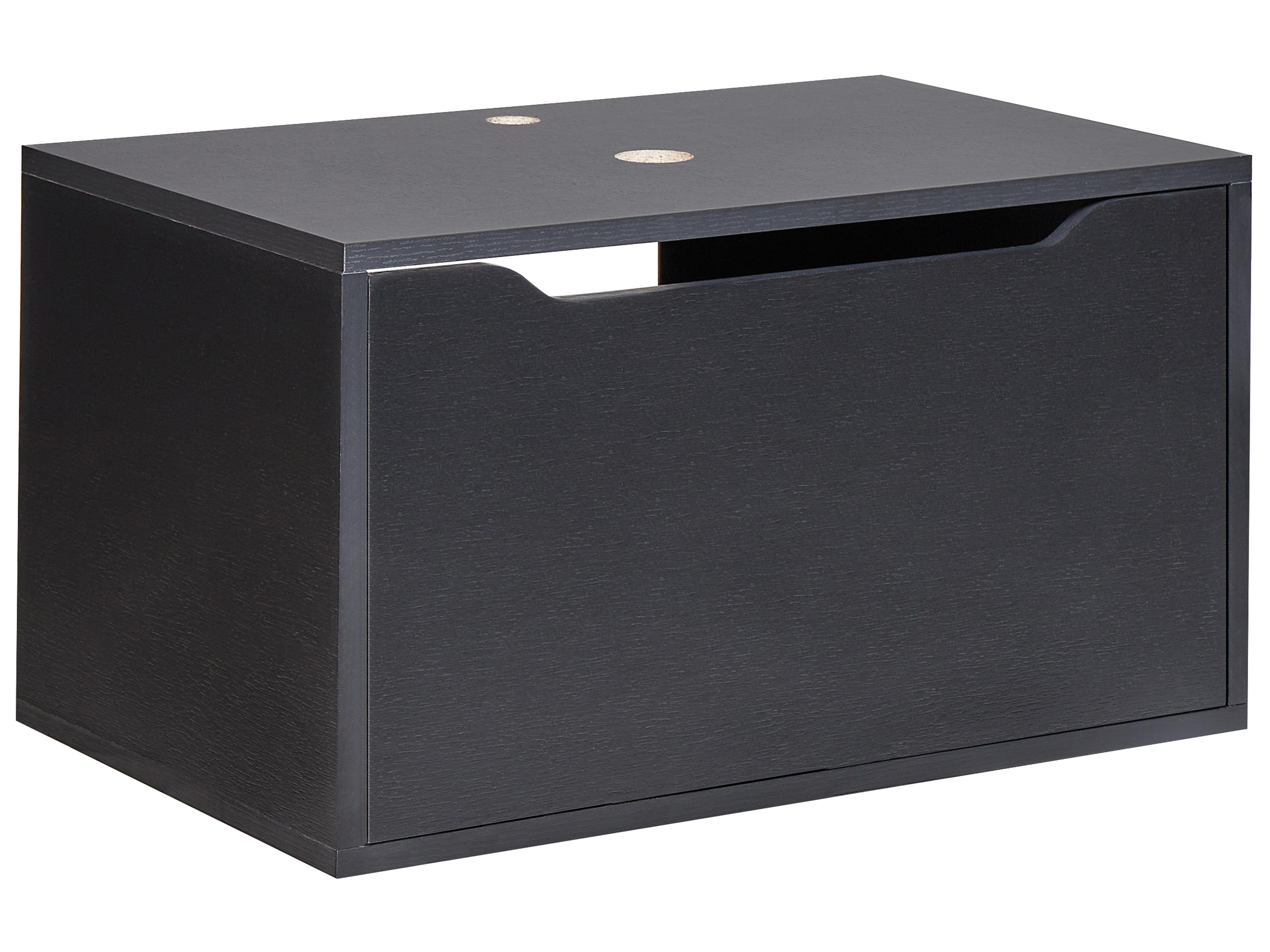 Wall Mounted Vanity Unit PETROLINA 60 cm Black