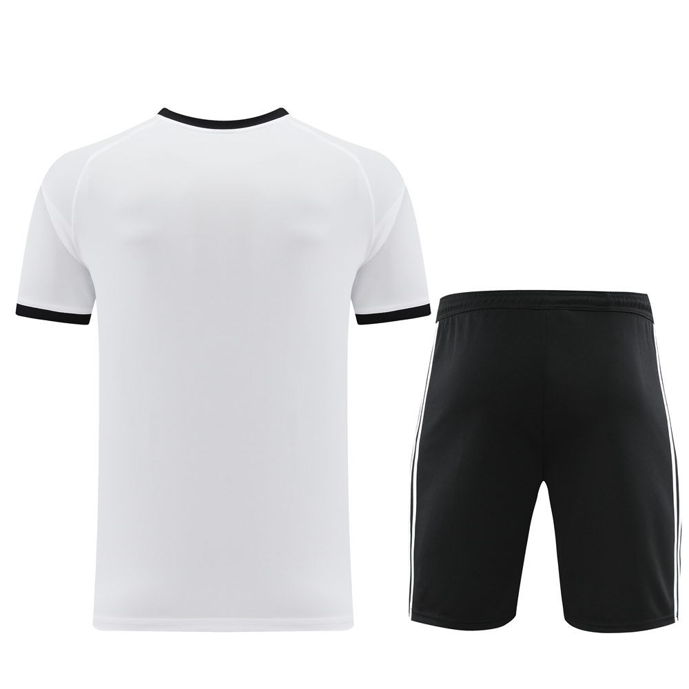 Adidas Short Sleeve Training Jersey Set - AD07- White/Black