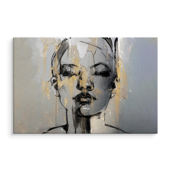 Obraz Abstrakcyjny Portret Kobiety 30x20cm