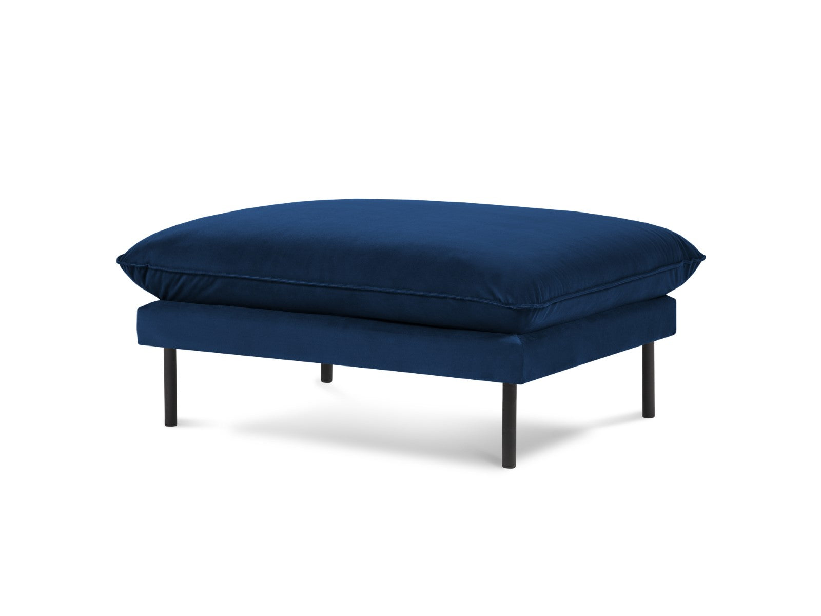 Cosmopolitan Design Poef Vienna flueel, koningsblauw - 73x93x43cm
