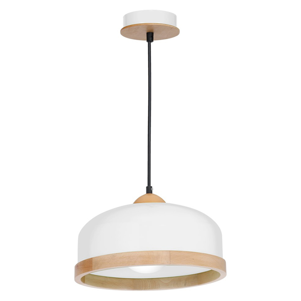 Lampa wisząca Studio metalowa biało-beżowa