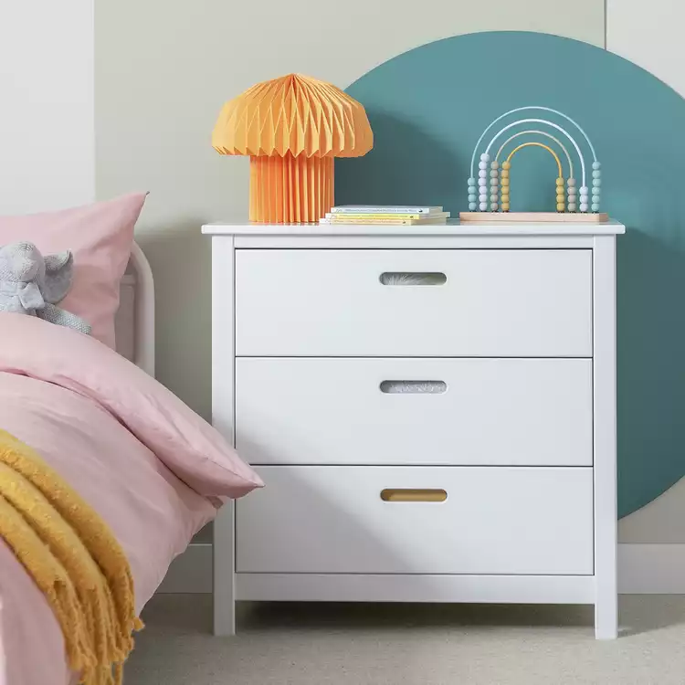 Habitat Kids Ronnie 3 Drawer Chest - White