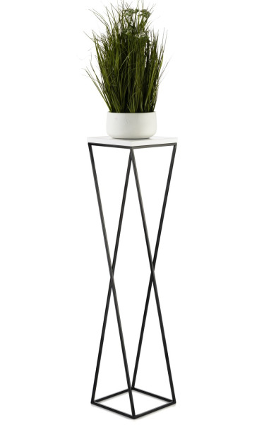 Kwietnik stojak na kwiaty 100 cm LOFT czarno biały