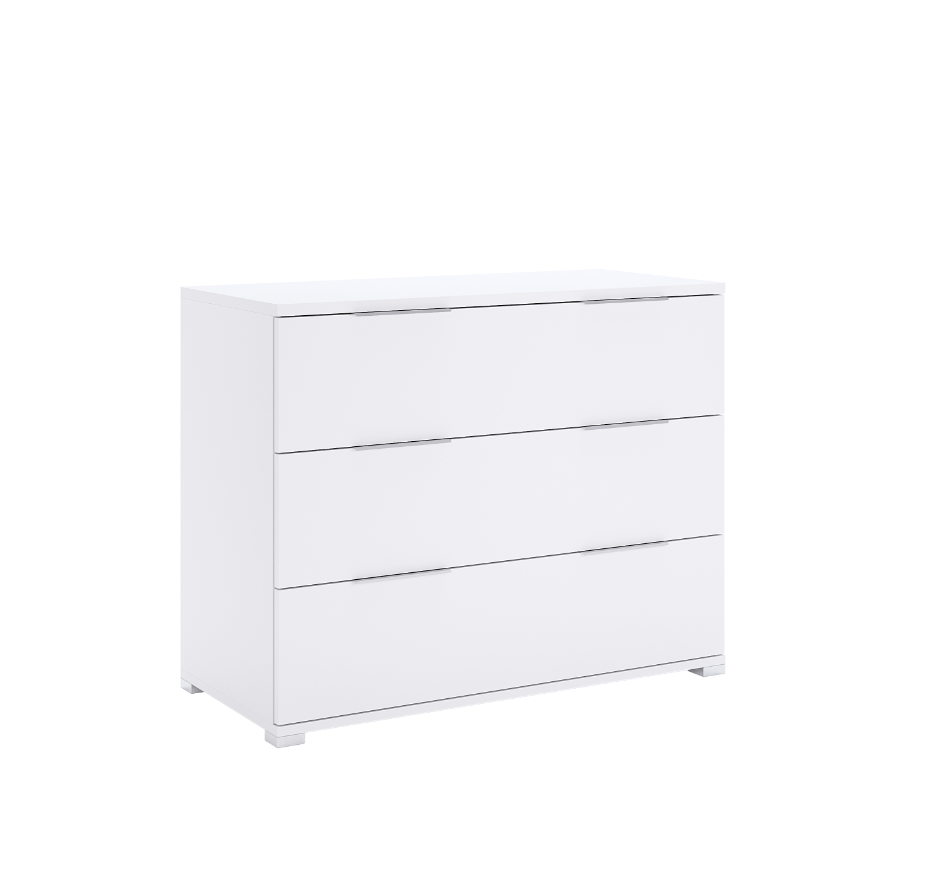 Komoda 3 szuflady 79x100cm biały mat