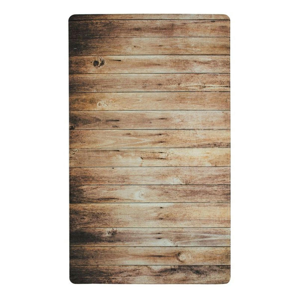 WOODY - Tapis de cuisine imprimé bois marron 45x75