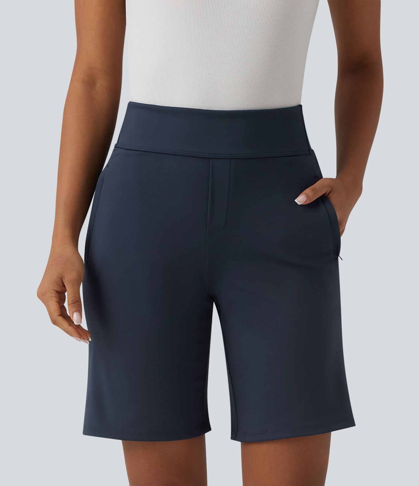 Short tailleur DayStretch ample taille haute avec poches