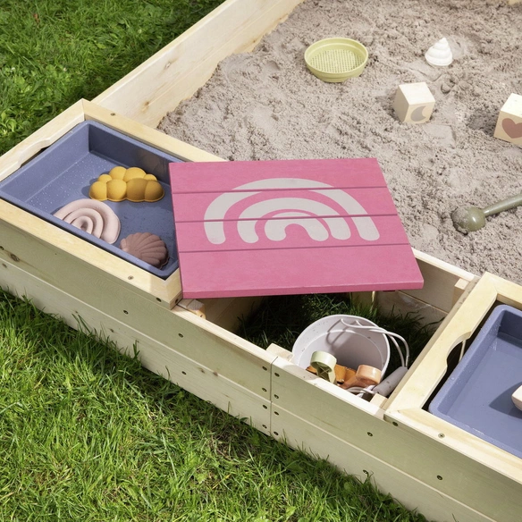 Sandkasten »Beach Rebel«, Ab 3 Jahren, Zypressenholz
