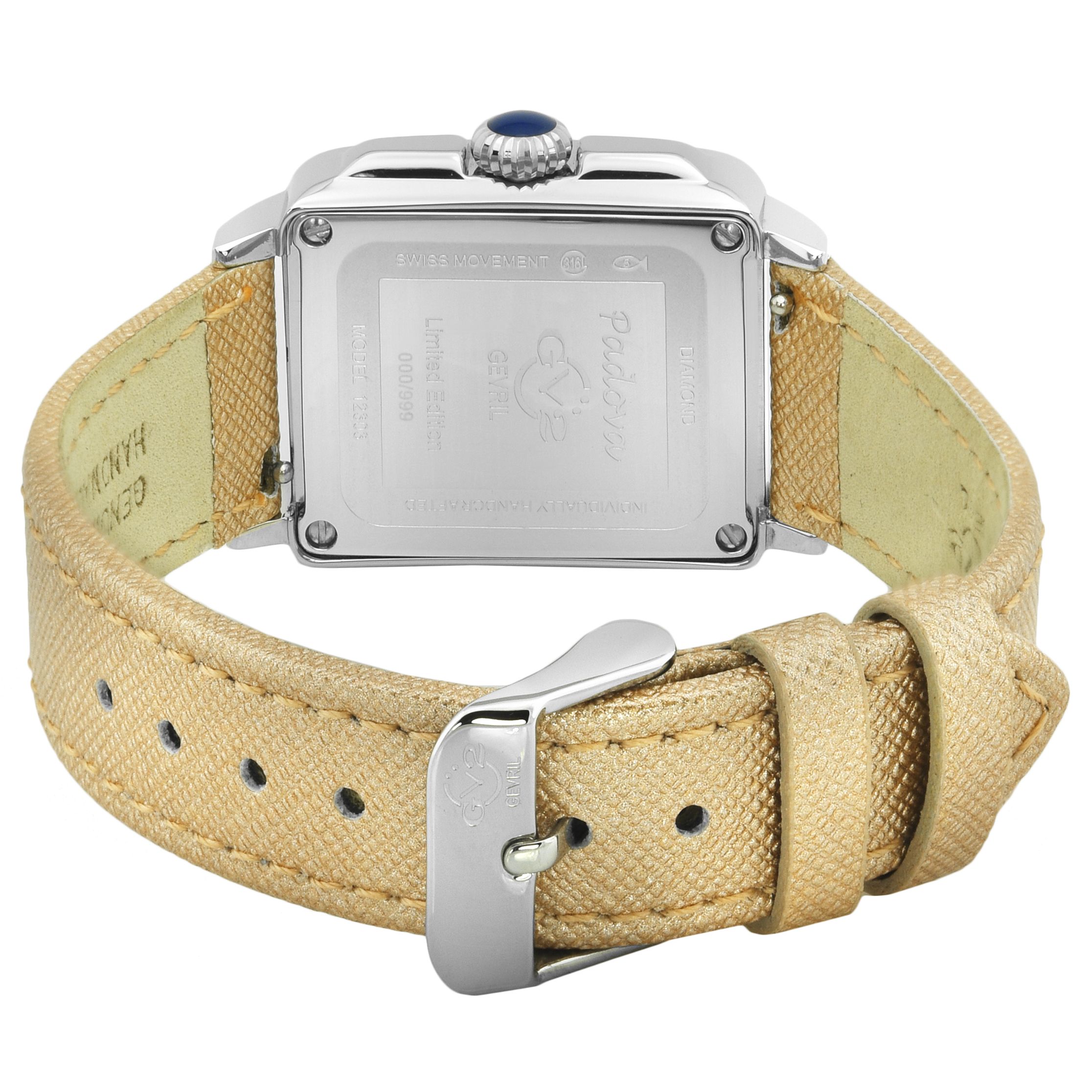 GV2 Padova Silver Dial 12304 Swiss Quartz Watch
