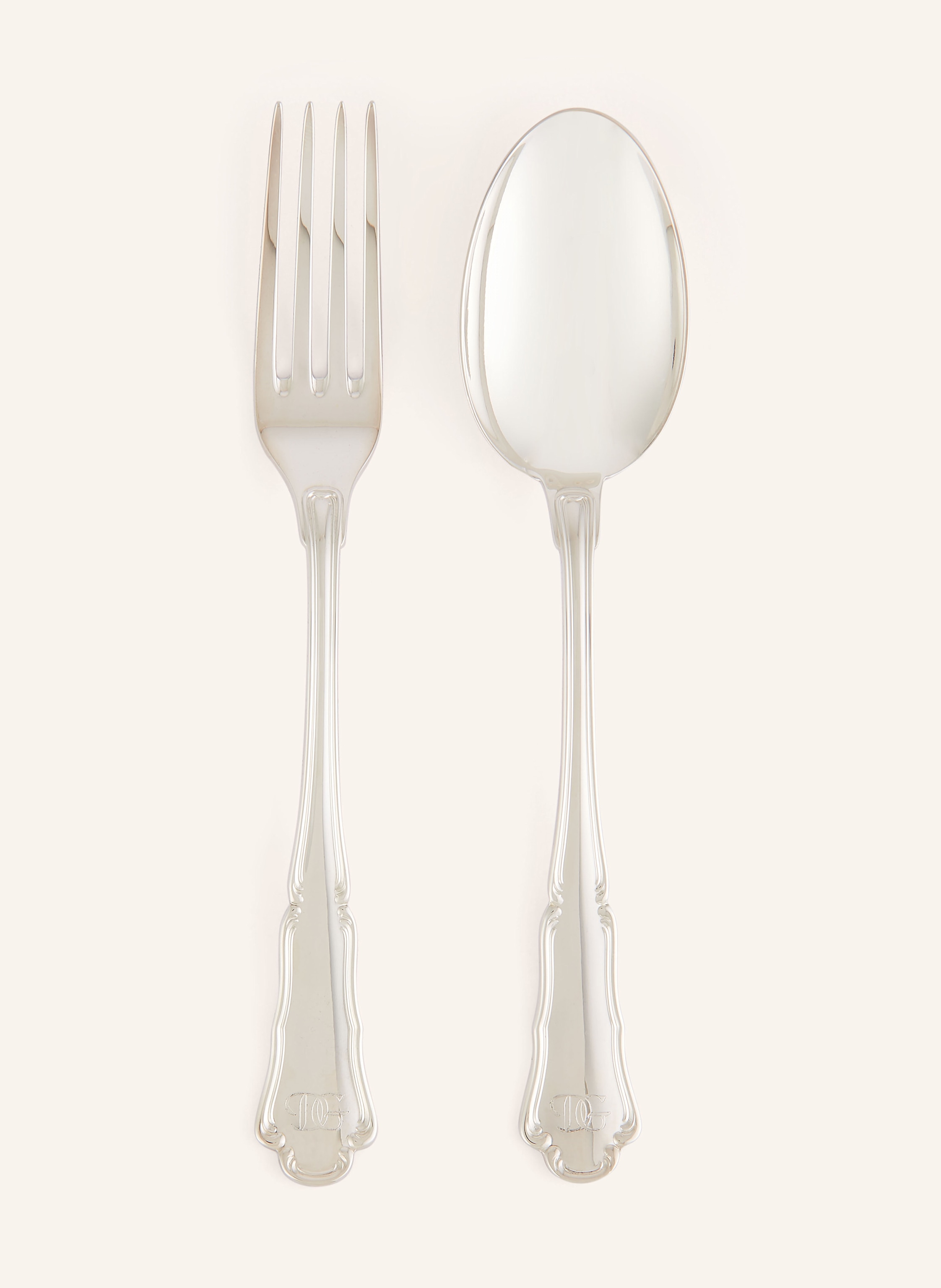 DOLCE & GABBANA CASA Set: Servierlöffel und Serviergabel