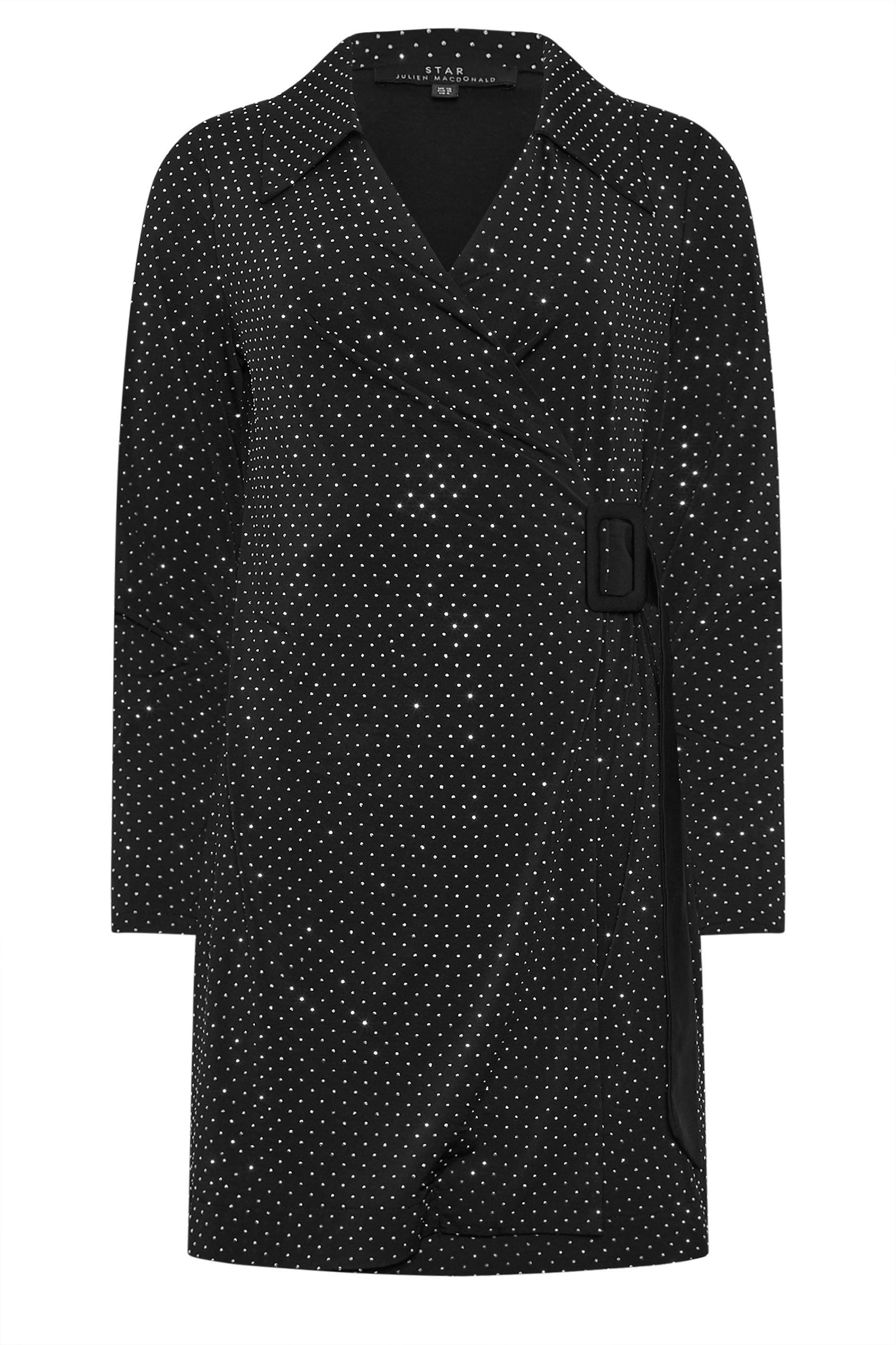 Star by Julien Macdonald Diamante Belted Wrap Dress