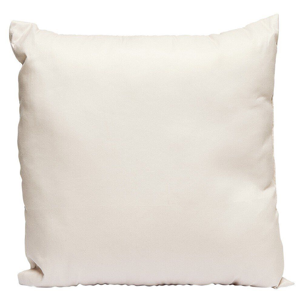 Coussin carré en polyester taupe