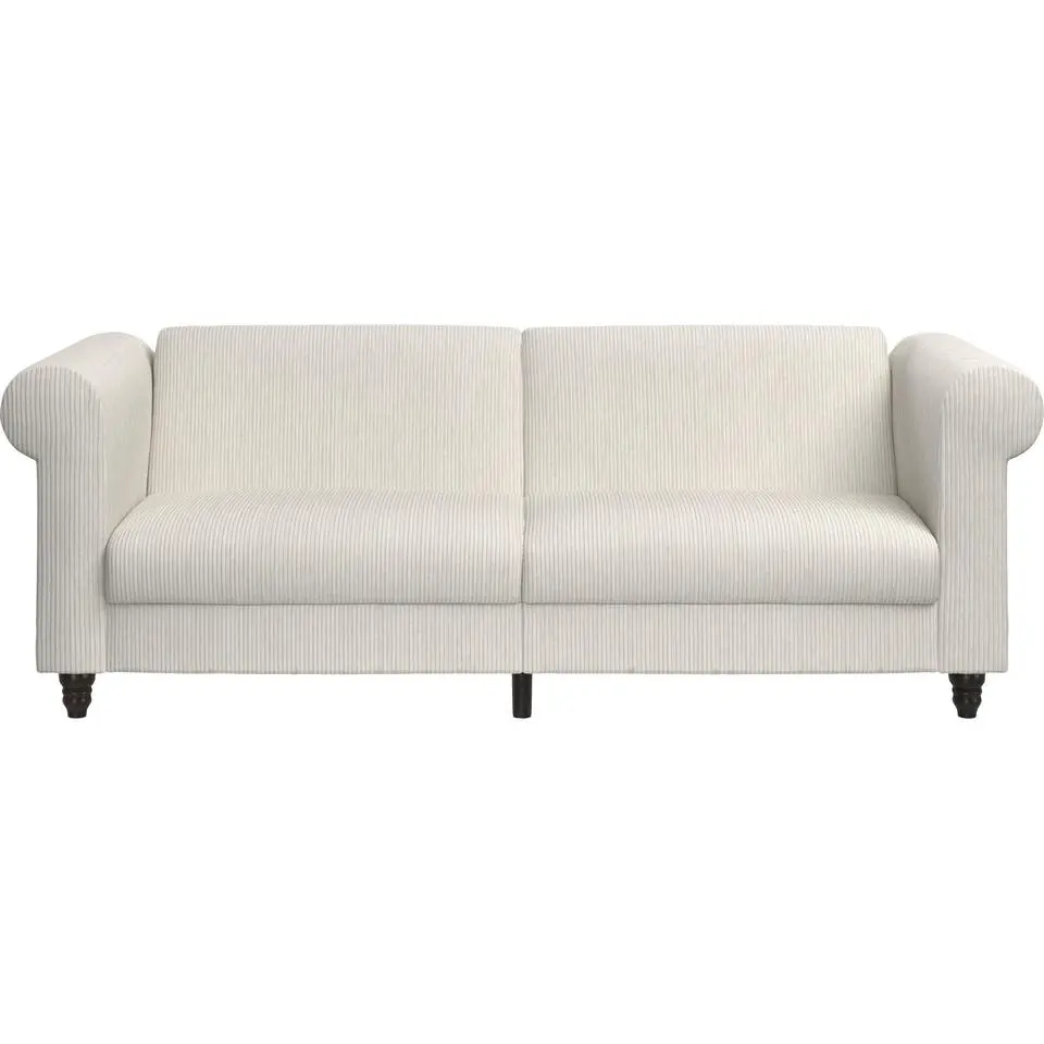 Felix II - 3-zits slaapbank in cr&egrave;mekleurige stof