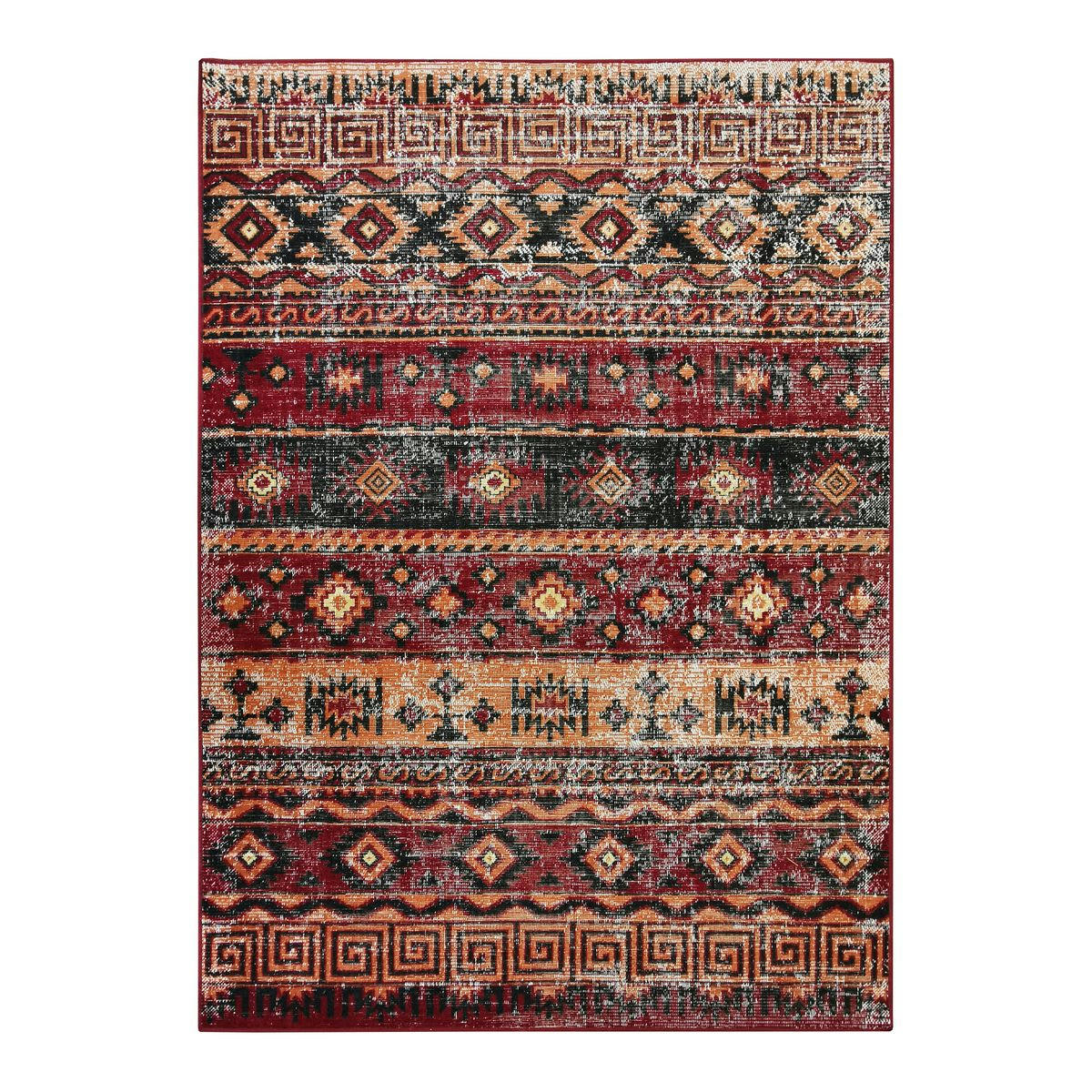 STELLE - Tapis avec motifs effet patiné vintage multi 120x170