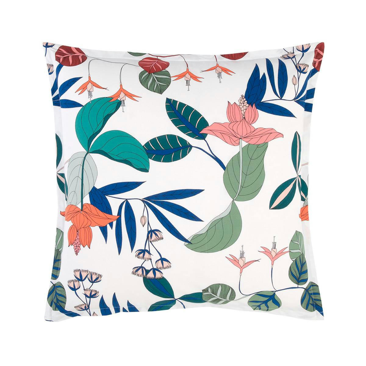 YLANG - Taie d'oreiller en percale de coton multicouleurs 65 x 65 cm