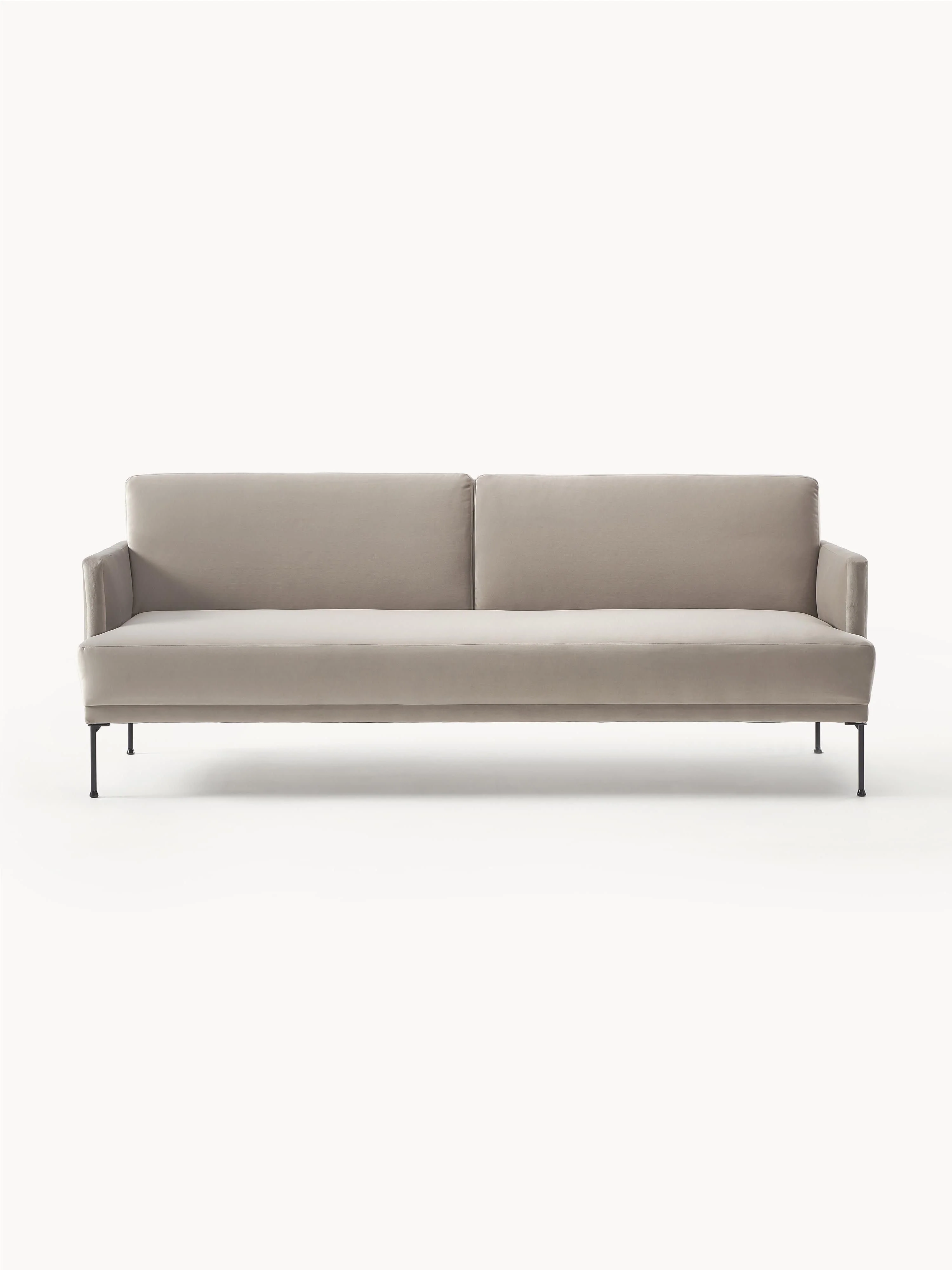 Samt-Schlafsofa Fluente (3-Sitzer)