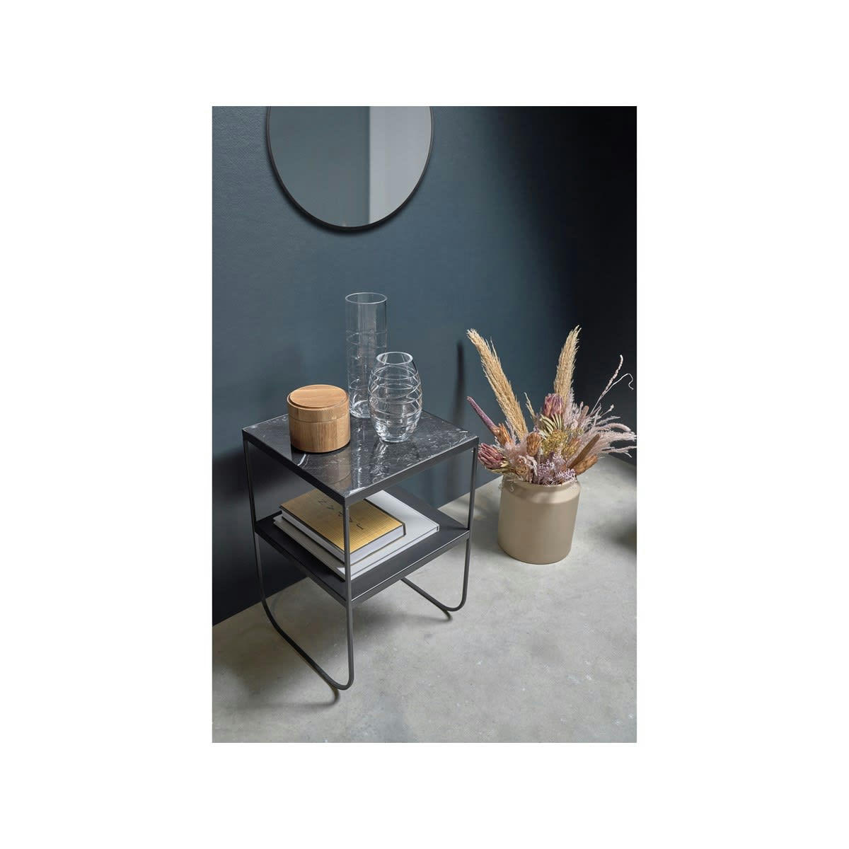 LIVING - Boite de rangement en bambou beige