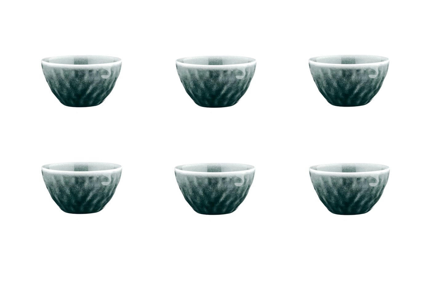 MOON - Lot de 6 petits bols en grès bleu D11,5