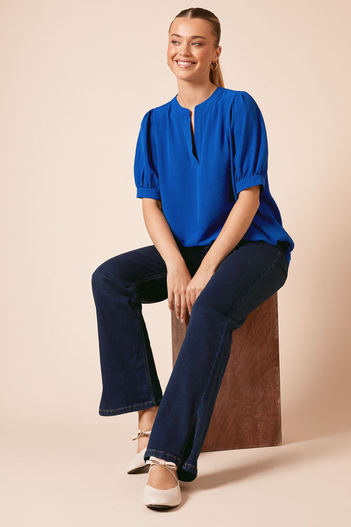 Dorothy Perkins Puff Sleeve Overhead Shirt