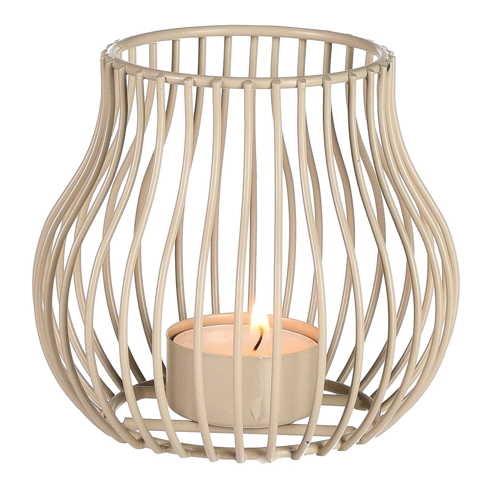 Windlicht-Set Taupe, 3 -tlg.