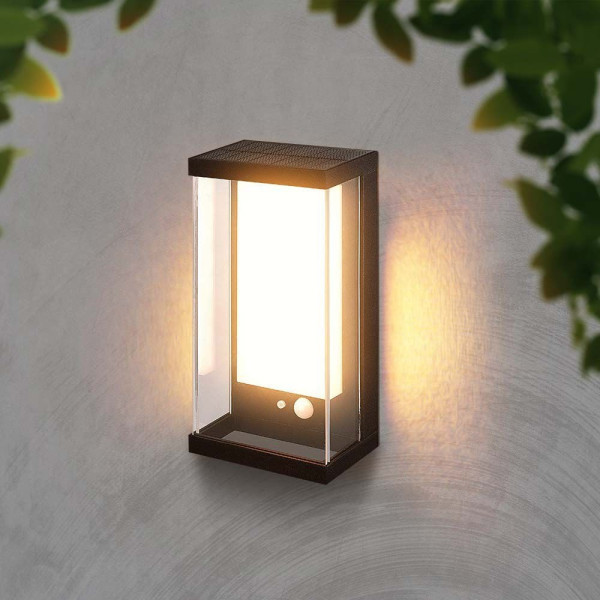 Kinkiet solarny VT-1193 z czujnikiem ruchu czarny LED 1x1W 95lm IP54 V-TAC