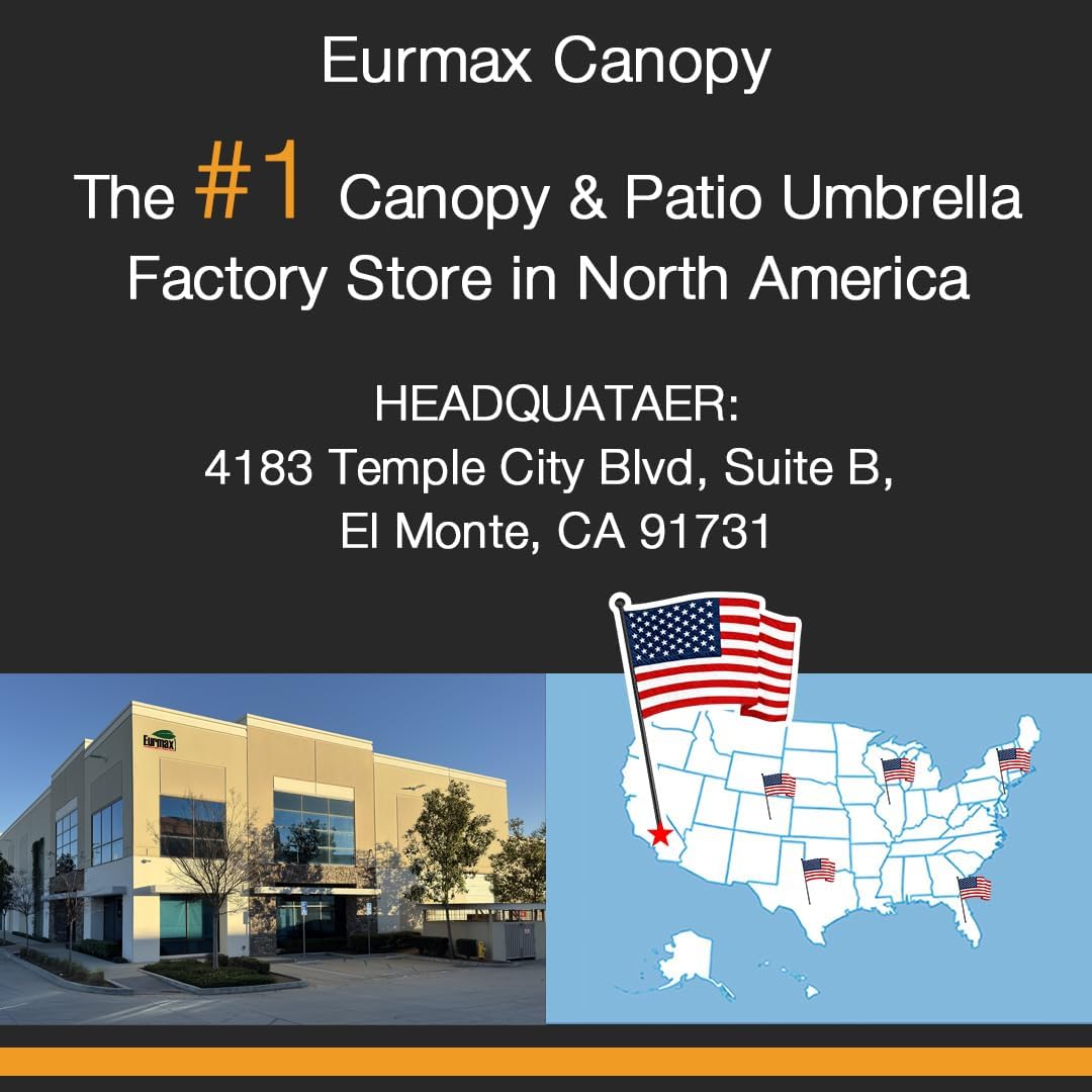 Eurmax USA NOMATTER ONE-Person Open&Close 10x10ft Pop Up Canopy Tent，Portable Shelter Canopy for Outdoor Events，Instant Canopies  Temporary Sunshade Bonus 4 Sand Bags(Black)